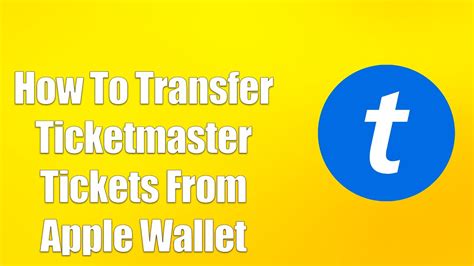 In these cases, SeatGeek will send you an email that includes a. . How to transfer tickets on ticketmaster to apple wallet